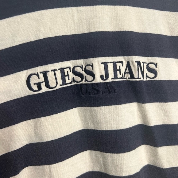 Vintage guess late 1980s men’s striped tee shirt - Picture 4 of 9